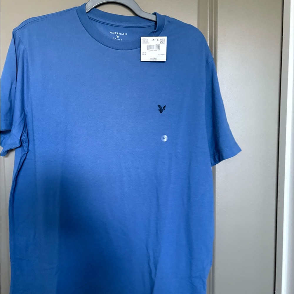 American Eagle Outfitters Men's Classic Blue Tee
